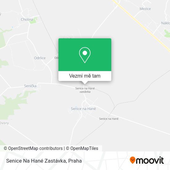 Senice Na Hané Zastávka mapa