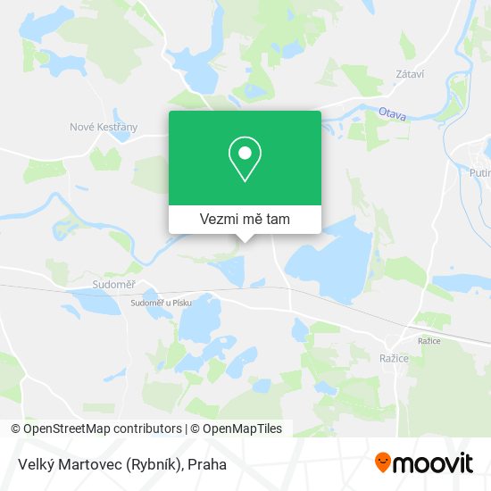 Velký Martovec (Rybník) mapa