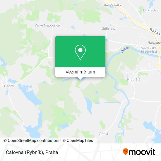 Čalovna (Rybník) mapa