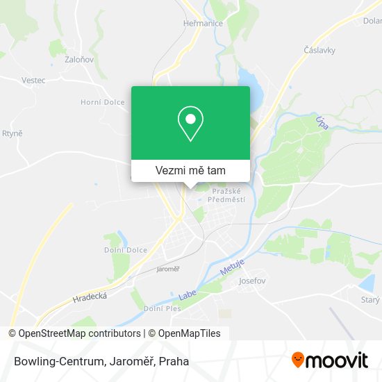 Bowling-Centrum, Jaroměř mapa