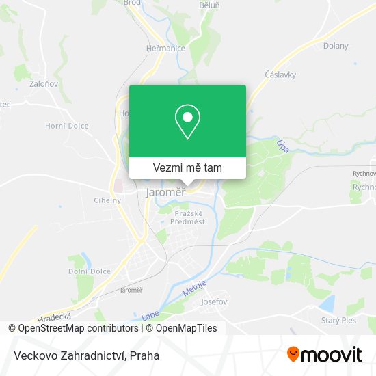 Veckovo Zahradnictví mapa