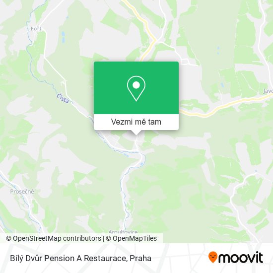 Bílý Dvůr Pension A Restaurace mapa