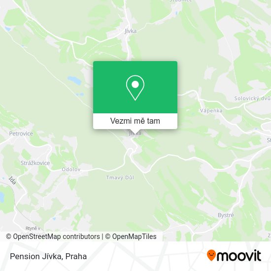Pension Jívka mapa
