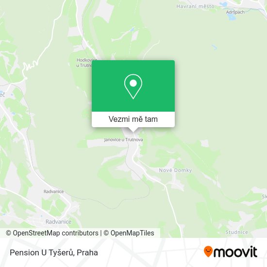 Pension U Tyšerů mapa