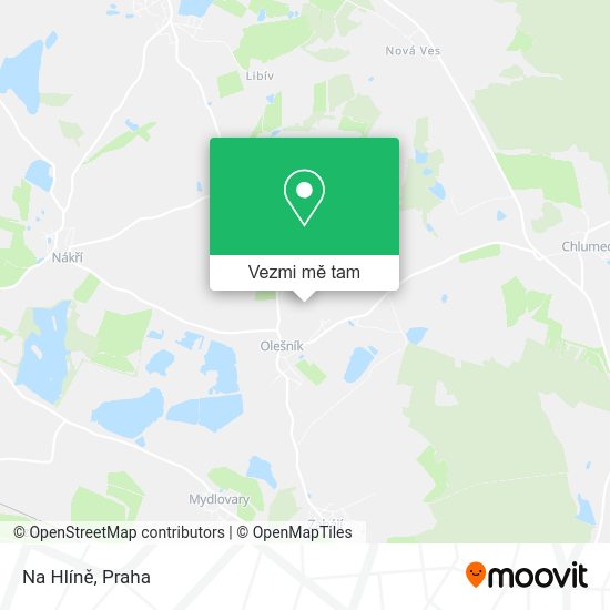 Na Hlíně mapa