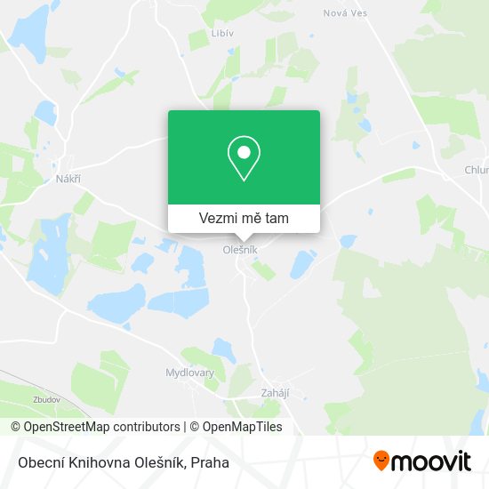 Obecní Knihovna Olešník mapa