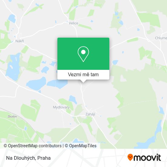 Na Dlouhých mapa
