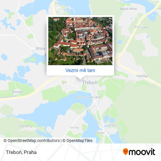 Třeboň mapa