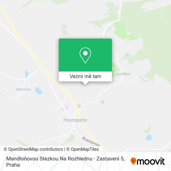 Mandloňovou Stezkou Na Rozhlednu - Zastavení 5 mapa