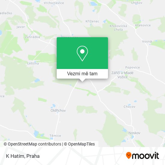 K Hatím mapa