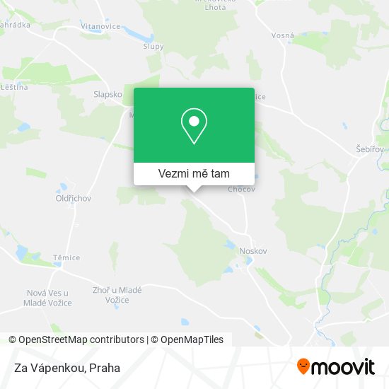 Za Vápenkou mapa