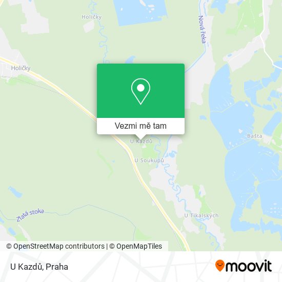 U Kazdů mapa