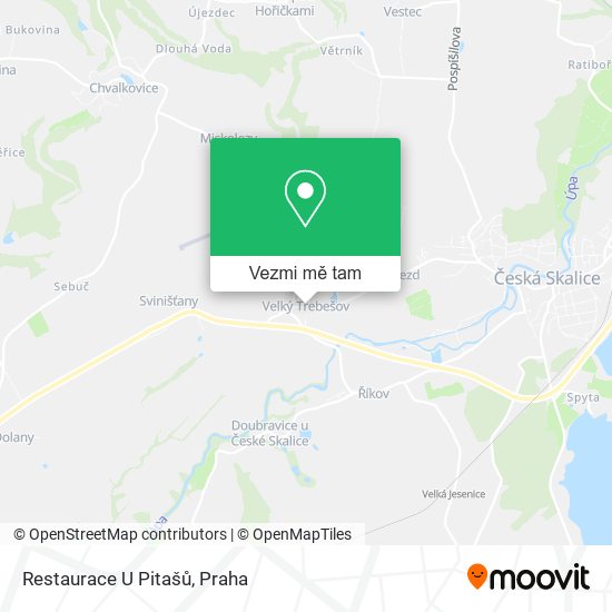 Restaurace U Pitašů mapa