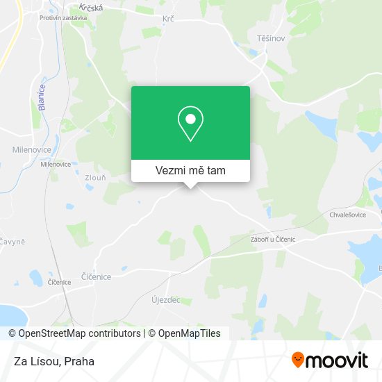 Za Lísou mapa