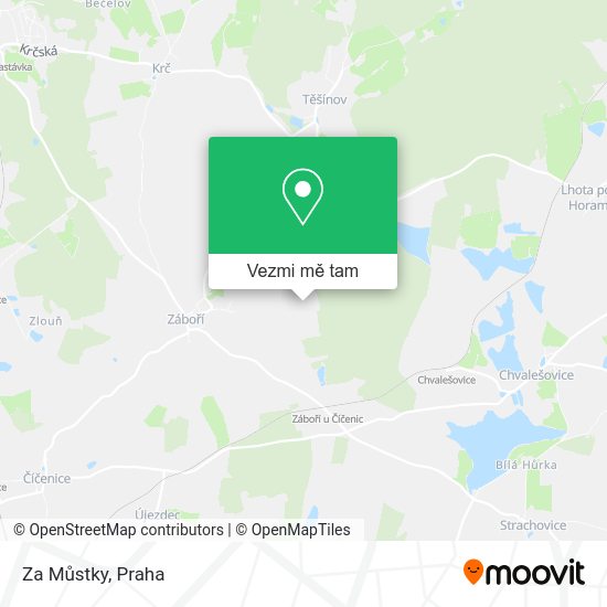 Za Můstky mapa