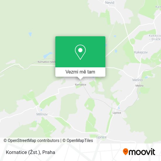 Kornatice (Žst.) mapa