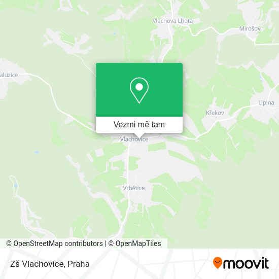 Zš Vlachovice mapa