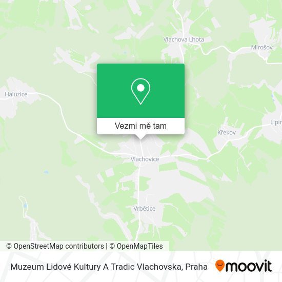Muzeum Lidové Kultury A Tradic Vlachovska mapa