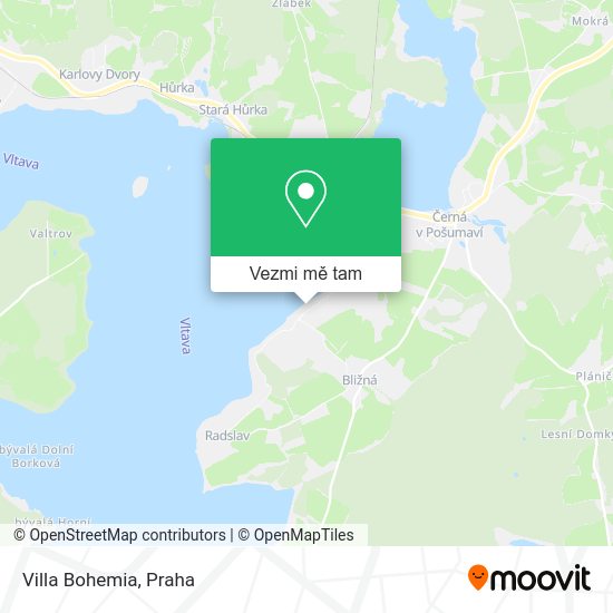 Villa Bohemia mapa