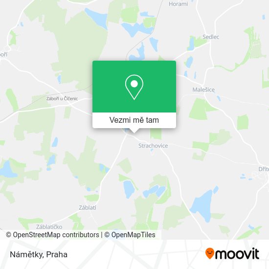 Námětky mapa