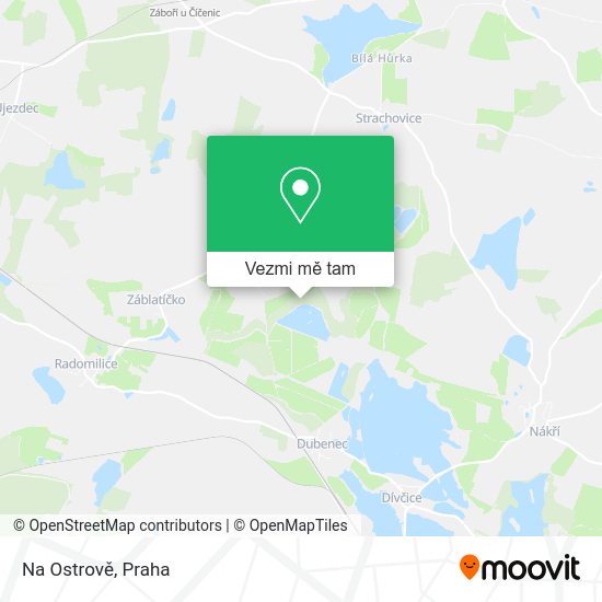 Na Ostrově mapa