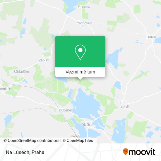 Na Lůsech mapa