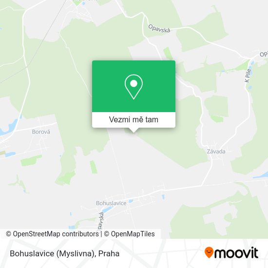 Bohuslavice (Myslivna) mapa