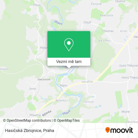 Hasičská Zbrojnice mapa
