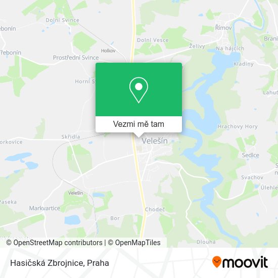 Hasičská Zbrojnice mapa
