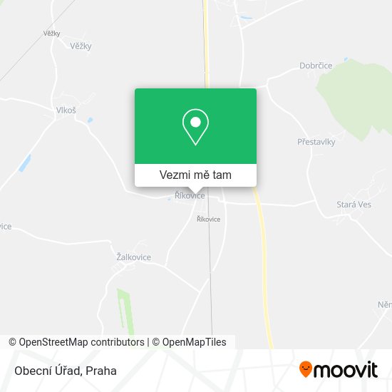 Obecní Úřad mapa