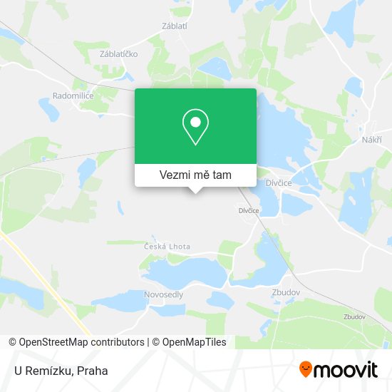 U Remízku mapa