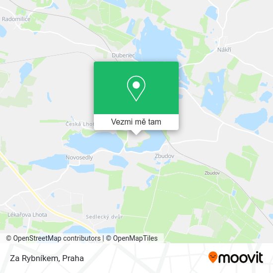 Za Rybníkem mapa