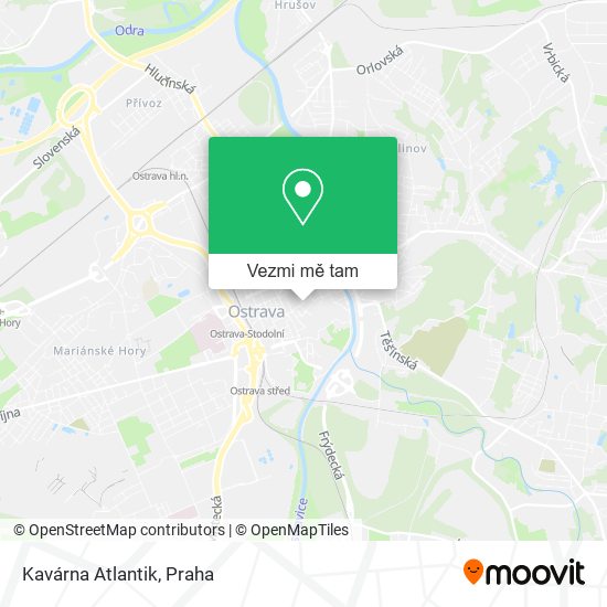 Kavárna Atlantik mapa