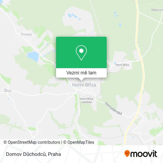 Domov Důchodců mapa