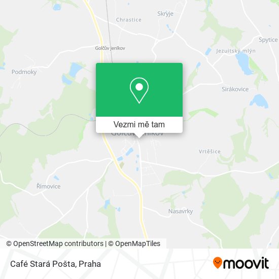 Café Stará Pošta mapa