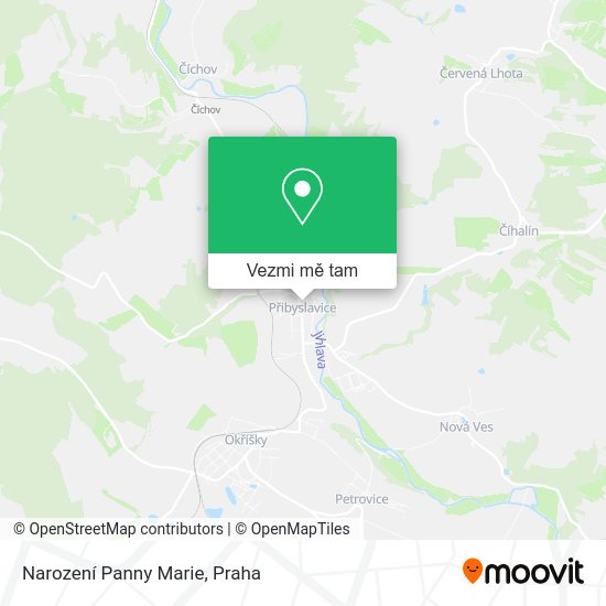 Narození Panny Marie mapa