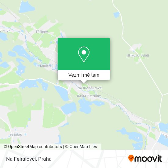 Na Feiralovci mapa