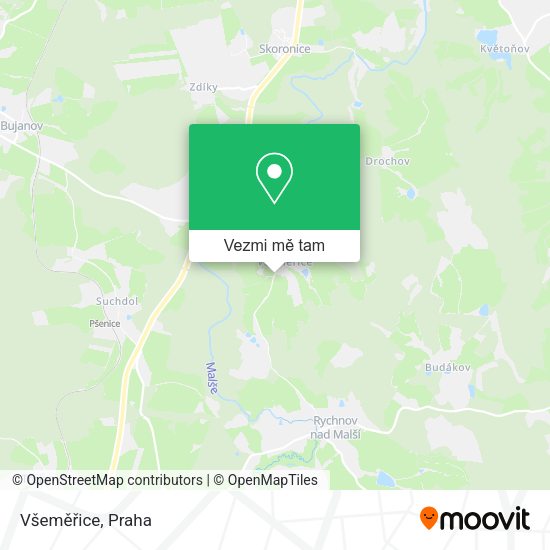 Všeměřice mapa