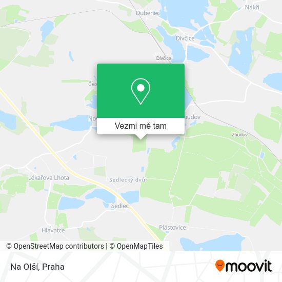 Na Olší mapa