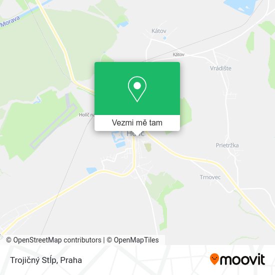 Trojičný Stĺp mapa
