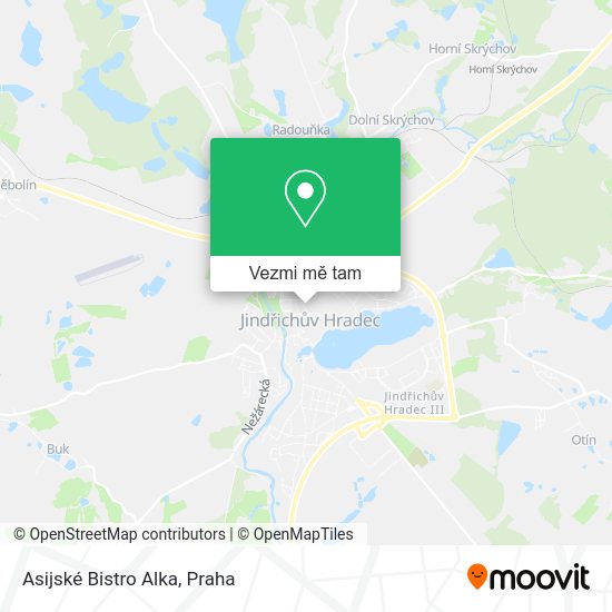 Asijské Bistro Alka mapa