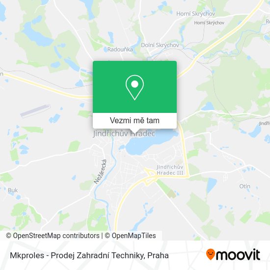 Mkproles - Prodej Zahradní Techniky mapa