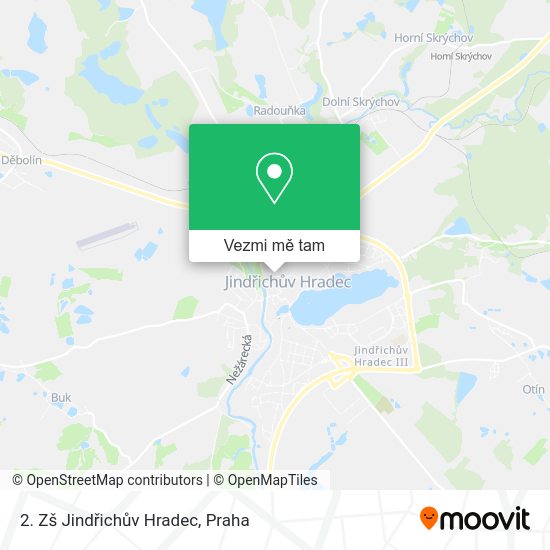 2. Zš Jindřichův Hradec mapa