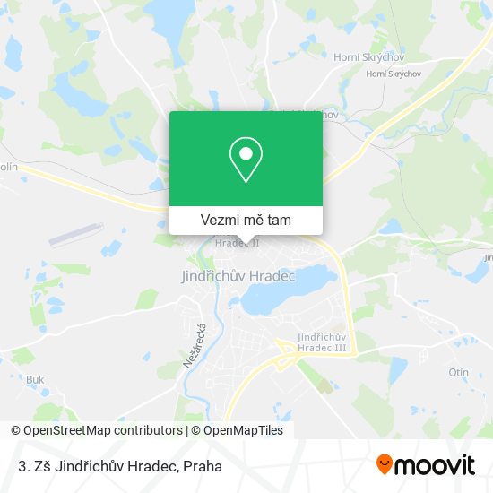 3. Zš Jindřichův Hradec mapa