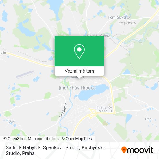 Sadílek Nábytek, Spánkové Studio, Kuchyňské Studio mapa