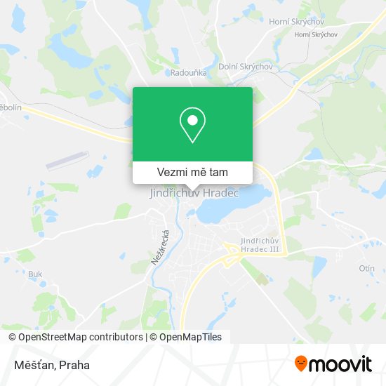 Měšťan mapa