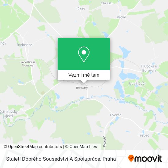 Staletí Dobrého Sousedství A Spolupráce mapa