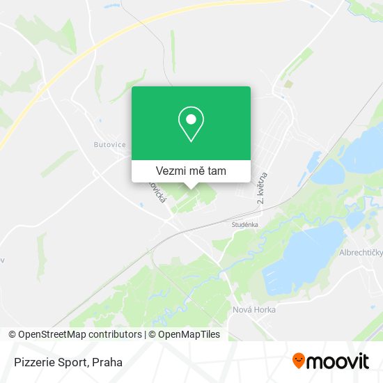 Pizzerie Sport mapa