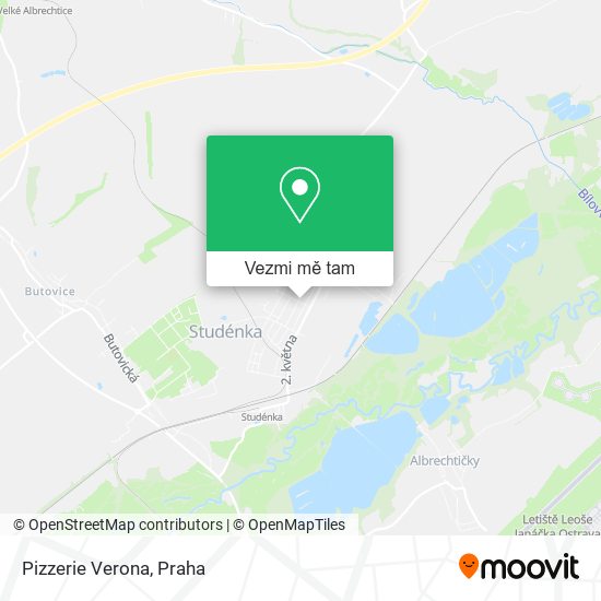 Pizzerie Verona mapa