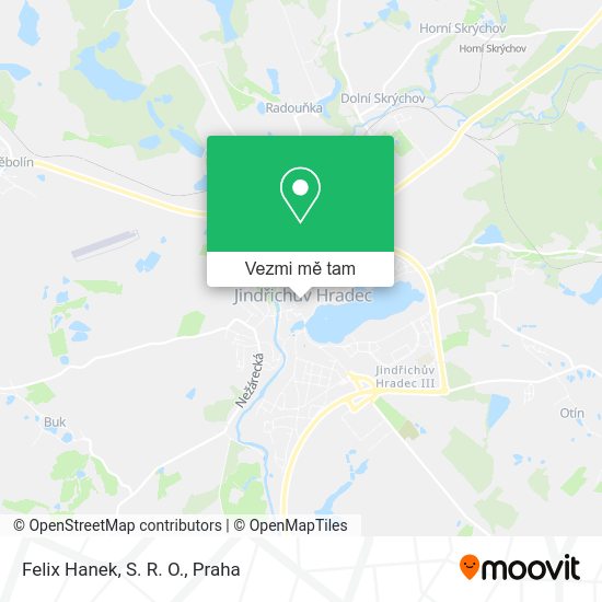 Felix Hanek, S. R. O. mapa